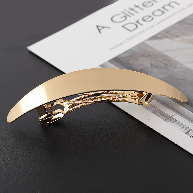 Wholesale Metal Glossy Long Oval Hair Clips